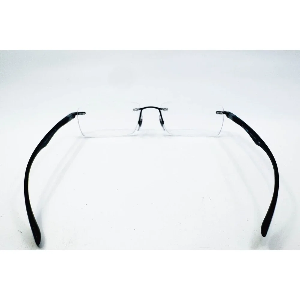 Ray-Ban Eyeglass Frames Mens Black Rimless Rectangle RB 8724 1128 54-17-140
